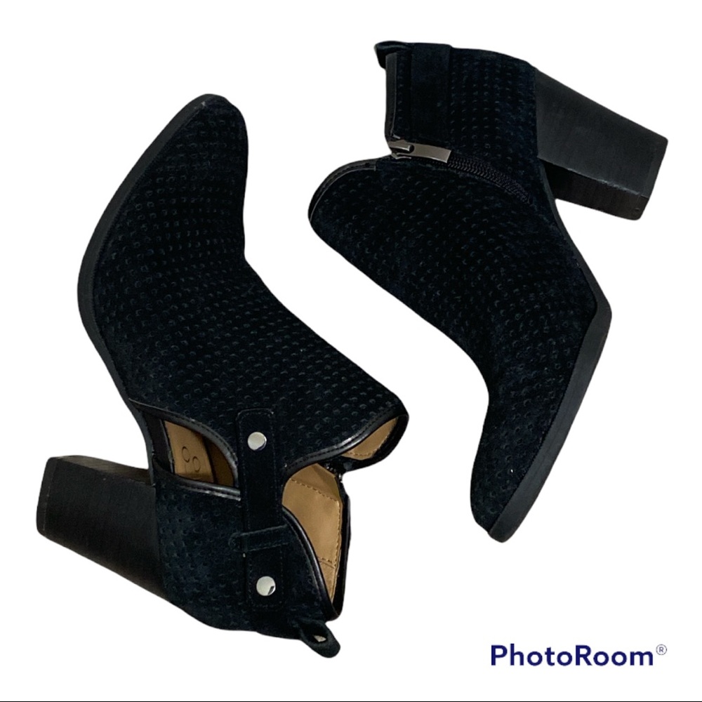 Franco Sarto Dakota Ankle Boot Bootie in Black Size 7